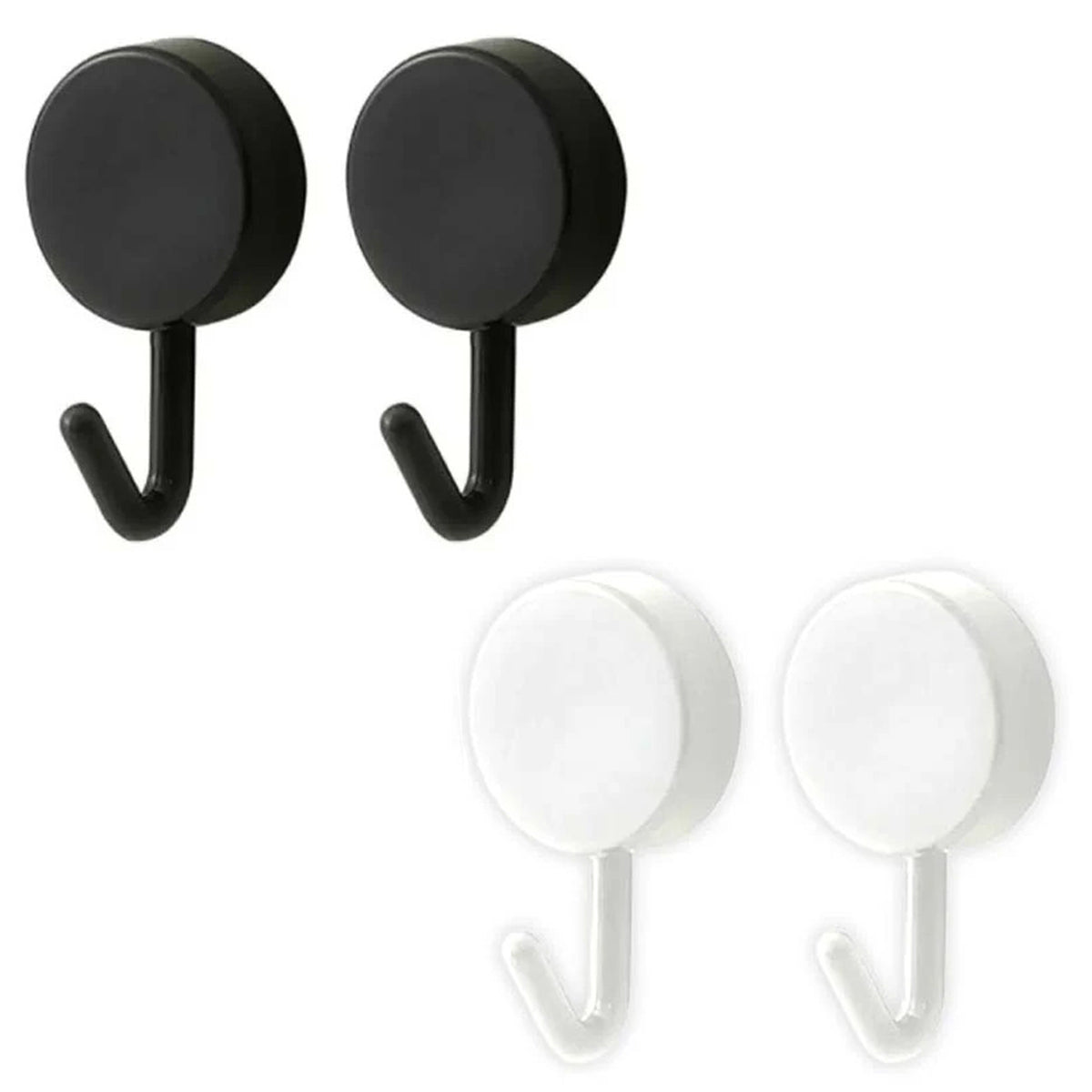 4x Haakjes - Zwart en Wit