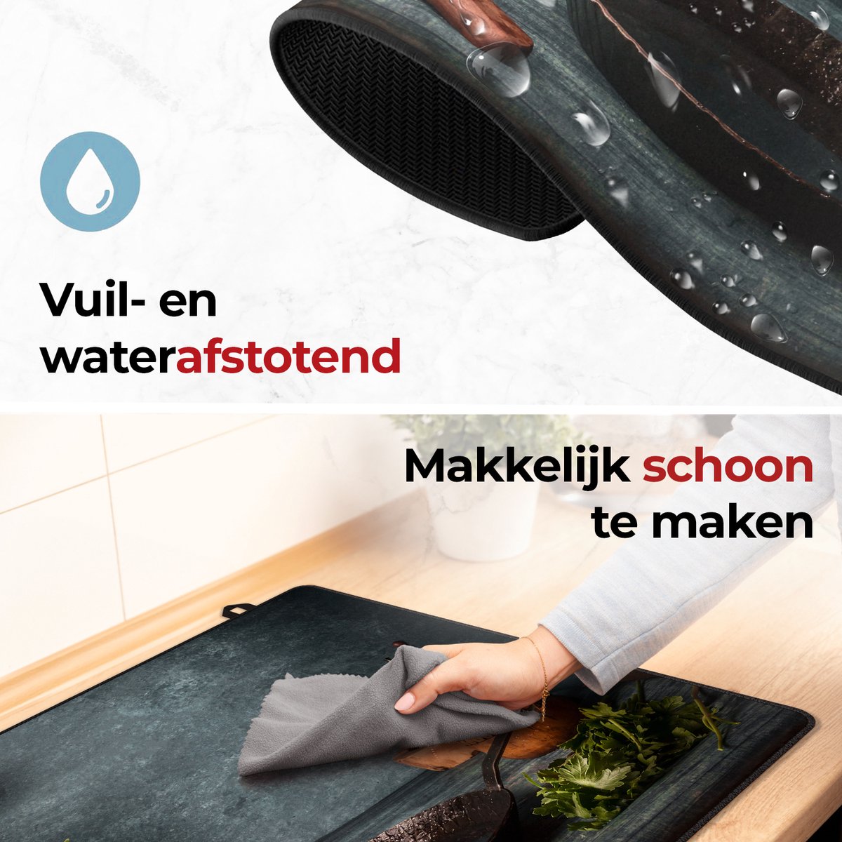 Inductie beschermer rustieke stilleven makkelijk schoon te maken