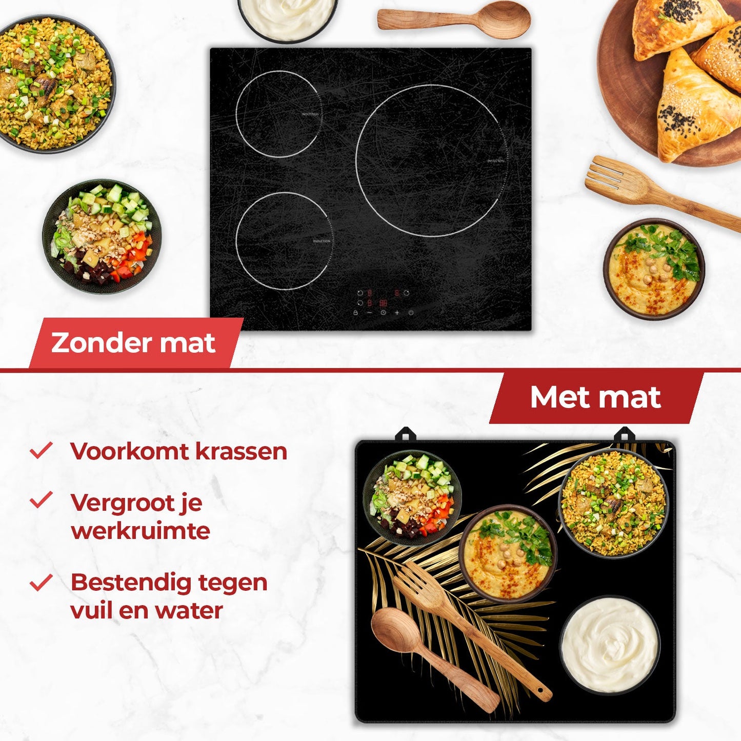 Voordelen van een inductie mat gouden bladeren