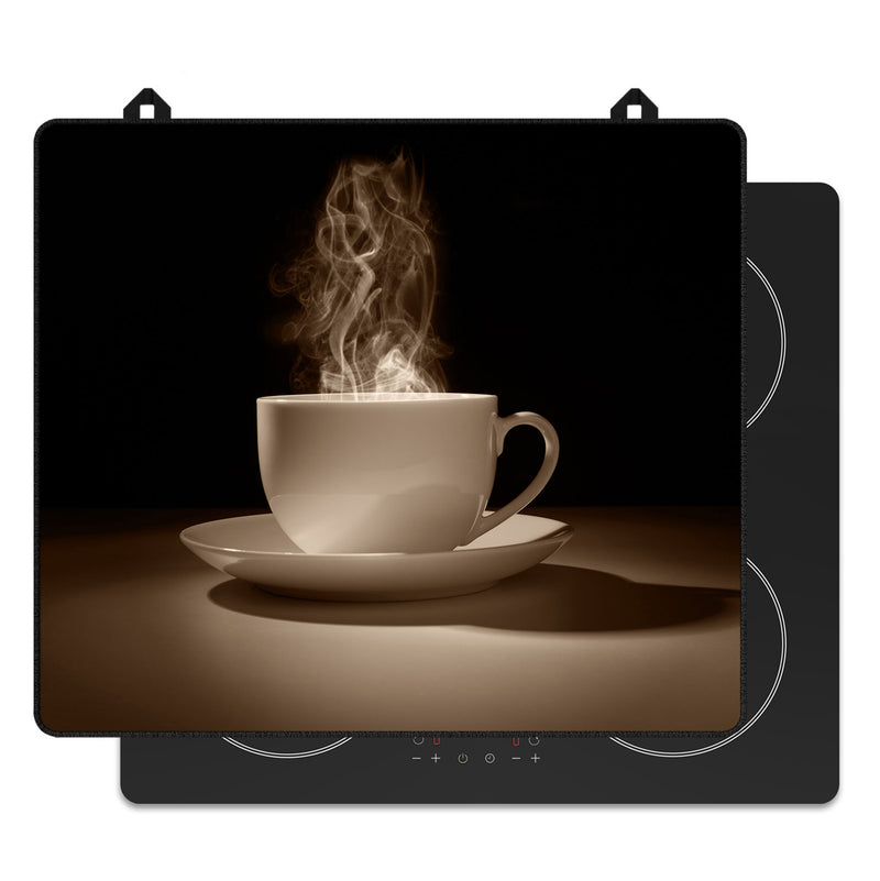 Inductie beschermer koffie voor op de inductie kookplaat, vooraanzicht