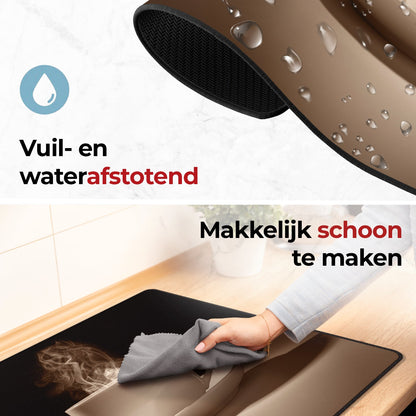 Inductie beschermer koffie makkelijk schoon te maken