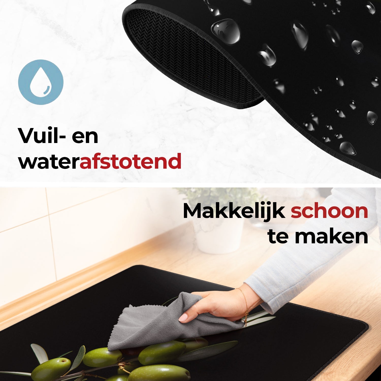Inductie beschermer olijven makkelijk schoon te maken