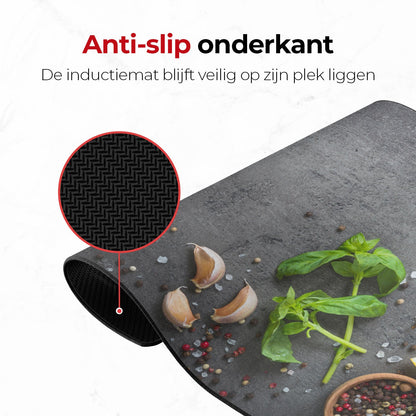 Inductie mat kruiden en specerijen limoen anti slip onderkant