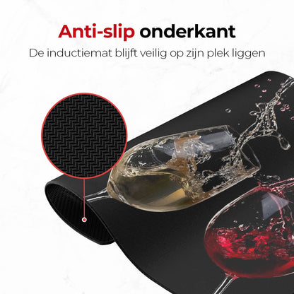 Inductie mat wijn anti slip onderkant